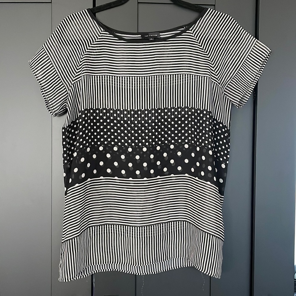 Polka dot blouse The Limited size S